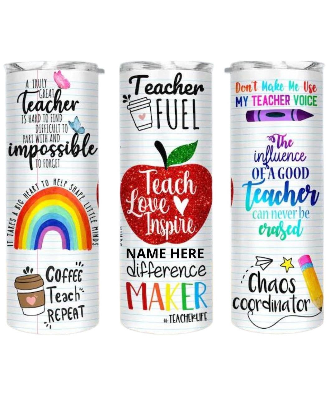 TEACHER 590ML PERSONALISED TUMBLER